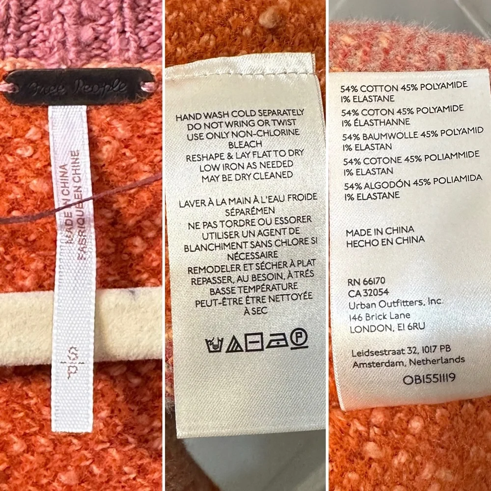 FREE PEOPLE Ruben Nubby Cozy Oversized Pullover Sweater S - Picture 14 of 15